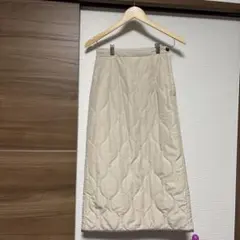 Riche glamourキルティング ロングスカート