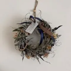 ドライフラワーリース 約20cm ハンドメイド　ナチュラル　インテリア