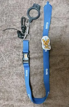 警視庁 ピーポくん ネックストラップ ブルー