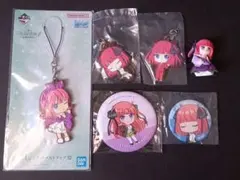 五等分の花嫁 ごとよめ 二乃 一番くじ ラバスト 缶バッチ フィギュア 等 6点