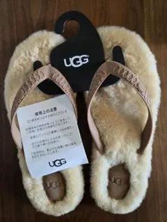 UGG ベージュ ファー サンダル