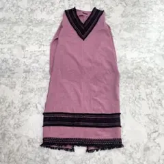 オズモーシス　loaf ロフ　ワンピース　ピンク　リゾート