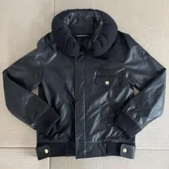 mercibeaucoup, レザーブルゾン黒サイズL