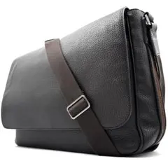 極美品 トッズ ショルダーバッグ ビジネスバッグ ロゴ スエード レザー 茶