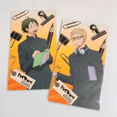 ハイキュー アニメイト 限定 大判カード 月島蛍 山口忠 特典 勉強 両面印刷