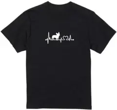 フレブル 犬 ペット 愛犬 ハート おもしろい クリエイティブTシャツ 男女兼用