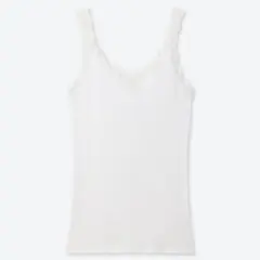 UNIQLO ユニクロ　2WAY リブ　レース　タンクトップ　Ｍ　インナー　下着