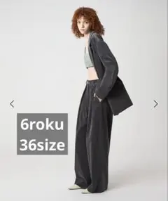 ＜6(ROKU)＞コットン コーデュロイ パンツ 25FW■36