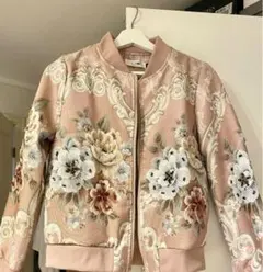 刺繍スタジャン　花柄スタジャン