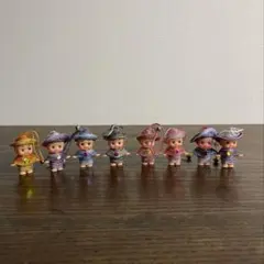 昭和レトロキューピー　小さな人形ストラップ 8体セット