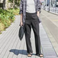 【新品未使用】Spick and Span イージーバックスリットパンツ 34