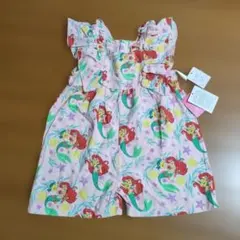 新品　Disney アリエル 総柄 ワンピースのサムネイル