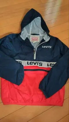 Levi's ネイビー レッド アノラックパーカー