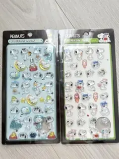 スヌーピ　ボンボンドロップシール　２枚セット