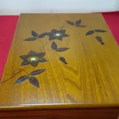 １９３８高級木材の整理箱 縦約30cm ふっくらしたボディ深さは5 CM