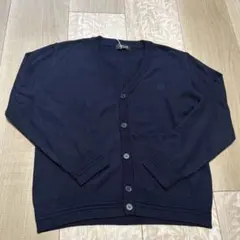新品☆コムサイズム　紺　ベーシック ニット カーディガン140㎝