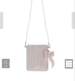 メゾンドフルール ツイード ミニショルダーバッグ