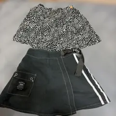 キュロットスカート　2枚　140cm