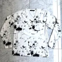 AZUL by moussy タイダイ柄 Vネック 長袖Tシャツ Mのサムネイル