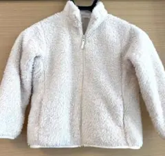 ユニクロ　UNIQLO ボアフリースジャケット 120 ホワイト