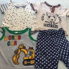 80男の子 【Tシャツ・短パンなど】4点セット