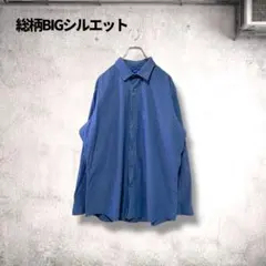 CBOY 小紋柄ビッグシャツ 身幅64cm ゆるシャツ きれいめ 韓国スト