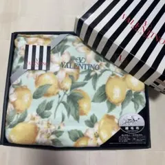 VALENTINO MAISON 綿毛布 レモン柄 140x200cm