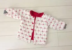 ネコ柄 長袖　中綿　ベビーパジャマ　上のみ （95）