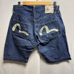 EVISU Lot.7001 勉強 STUDENT デニムショーツ　36のサムネイル