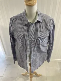 HYDROGEN ストライプ長袖シャツ Mサイズ