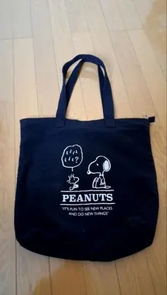 PEANUTS スヌーピー バッグ ブラック