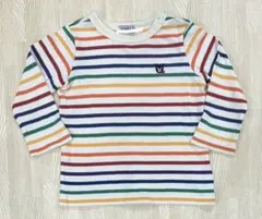 DOUBLE.B ストライプ T長袖カットソー 90サイズ