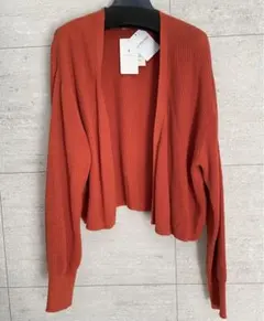 新品タグ付き　UNITED ARROWS オレンジ　カーディガン　アローズ
