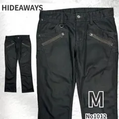 HIDEAWAYS ハイダウェイ デニム パンツ 黒 M ジップ ストレッチのサムネイル