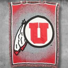 BPJZ カレッジ ラグ アンティーク USA製 NCAA ユタ大学 チーム