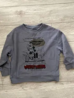 【匿名配送】120cmミッキーマウス スチームボートウィリー トレーナー