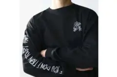 H&Mブラック 長袖シャツ キャラクタープリントXXL オーバーサイズフィット