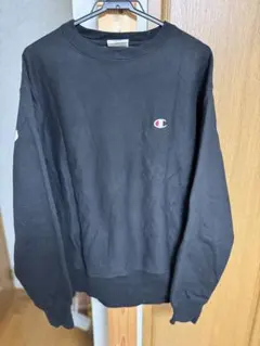 チャンピオン　リバースウィーブ　スウェット　黒