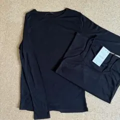 ZARA ブラック 長袖 Tシャツ Mサイズ　シアー