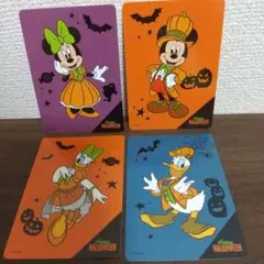 ハロウィン・ディズニーストアー・じゃんけんカード・4枚セット
