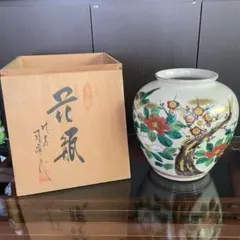 陶器 花瓶 壺 銘入り 木箱付き - メルカリ
