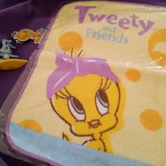 トゥイーティー ミニタオル 　ケンタッキーフライドチキンコラボ　ノベルティ