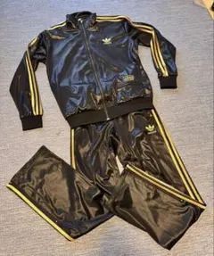 【希少品】adidas CHILE 62 セットアップジャージ 黒金 Lサイズ