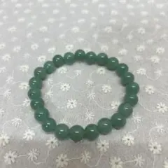 天然石 緑色 ブレスレット 直径約6.5cm