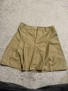 Dazy カーキベージュ プリーツミニスカート