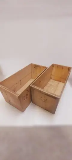 本職用 りんご農家さんの実用木箱の2個セット 【中古良品】24