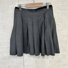 美品　ランバンオンブルー サイズ38 M フレアスカート ひざ丈スカート グレーのサムネイル