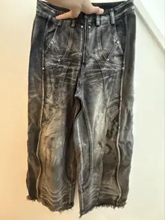 ぬ*り様 PERSONSOUL ダメージデニムパンツ ジップデザイン ぬ*り様 PERSONSOUL ダメージデニムパンツ ジップデザイン - メルカリ