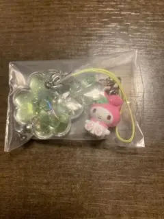 シークレットクローバーストラップ　マイメロ　サンリオ　むねきゅん平成女児アイテム