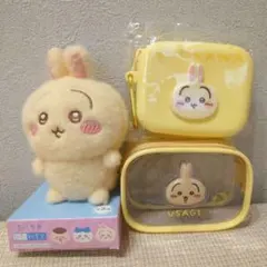 ちいかわミニシリコンポーチ クリアポーチ　ぽてもふ　うさぎ